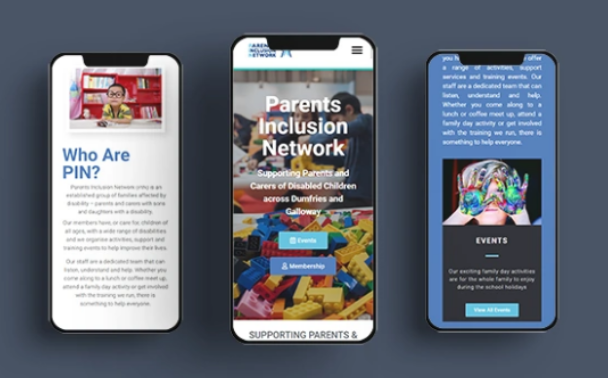 Parents Inclusion Network Mockup