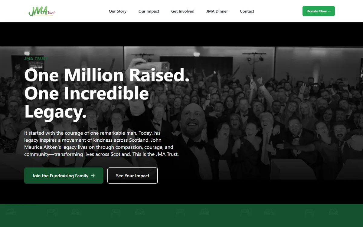 JMA Trust website homepage